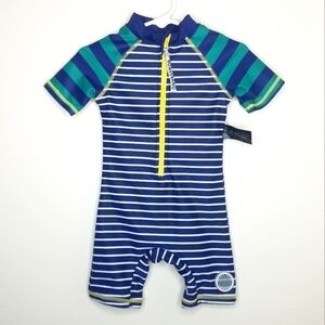 NWOT Bonverano Onepiece Rashguard Bathing Suit 9-12m